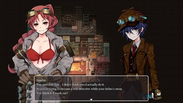 Detective Girl of the Steam City Gameplay Screenshot