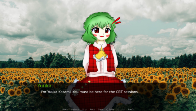 CBT With Yuuka Kazami Gameplay Screenshot