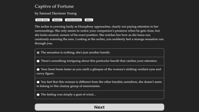 Captive Of Fortune Gameplay Screenshot