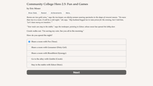 Community College Hero: Fun And Games Gameplay Screenshot