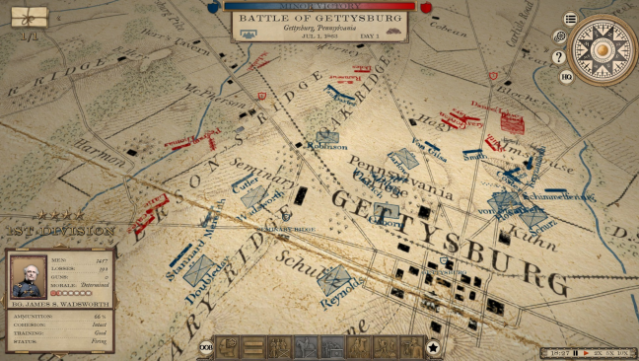 Grand Tactician: The Civil War Gameplay Screenshot