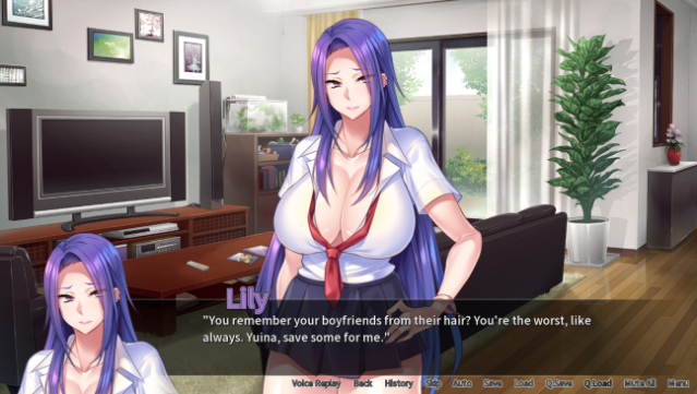 Hentai Houseparty: Gyaru Gangbang Gameplay Screenshot