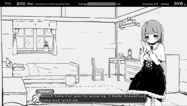 Living With Sister: Monochrome Fantasy PC Screenshot