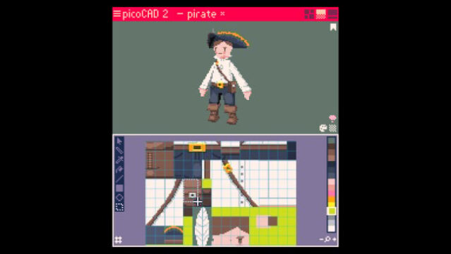 picoCAD Gameplay Screenshot
