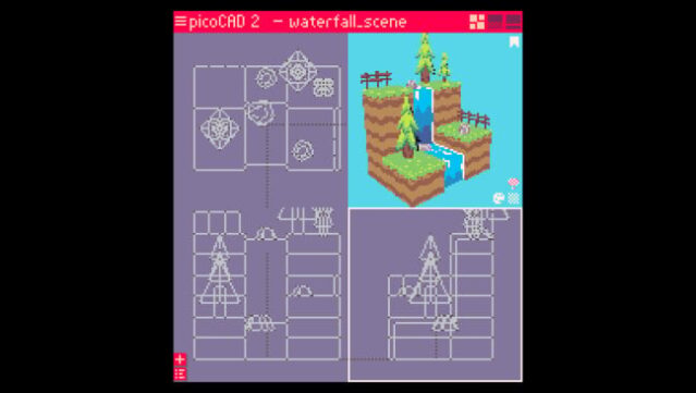 picoCAD PC Screenshot