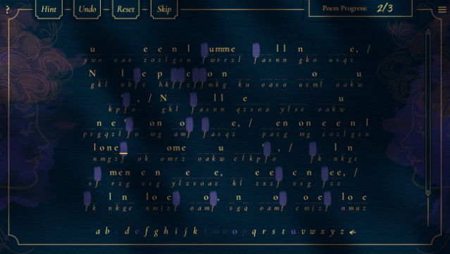 Poems & Codes Gameplay Screenshot