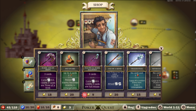 Poker Quest Gameplay Screenshot