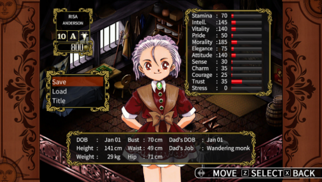 Princess Maker ~Faery Tales Come True~ Gameplay Screenshot