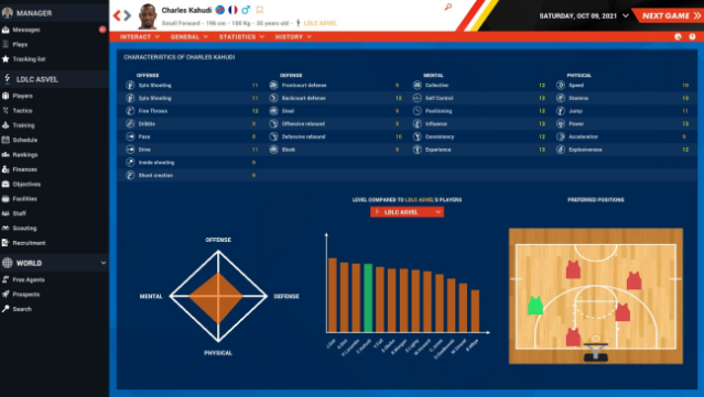 Pro Basketball Manager Gameplay Screenshot