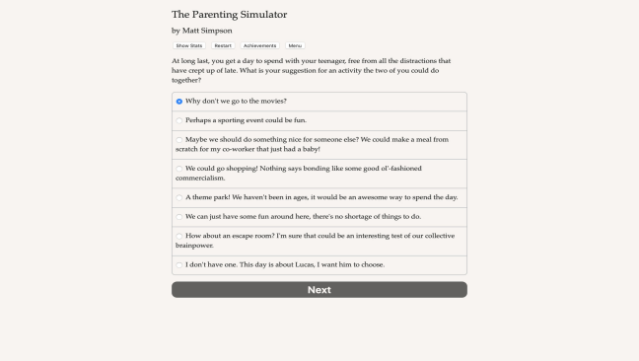 The Parenting Simulator Gameplay Screenshot